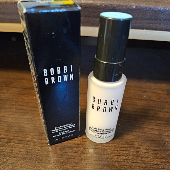 Bobbi Brown MINI Skin Long-Wear Weightless Foundation SPF 15  in Porcelain (NIB) - Picture 1 of 5